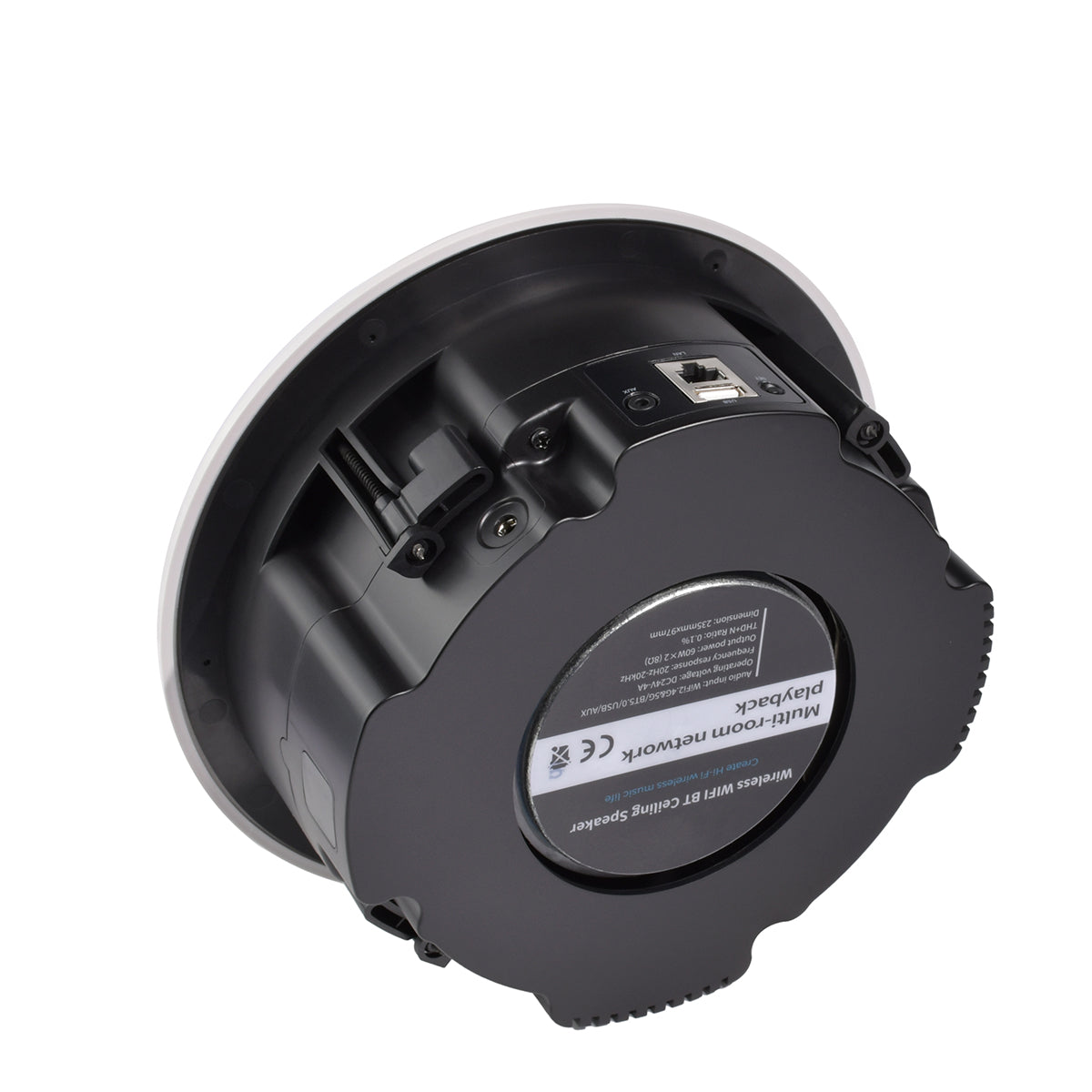 Klyrasound CS-1 Wireless Ceiling Speaker,  WiFi/BT, 6.5'' Full-Range+Tweeter, Home/Professional