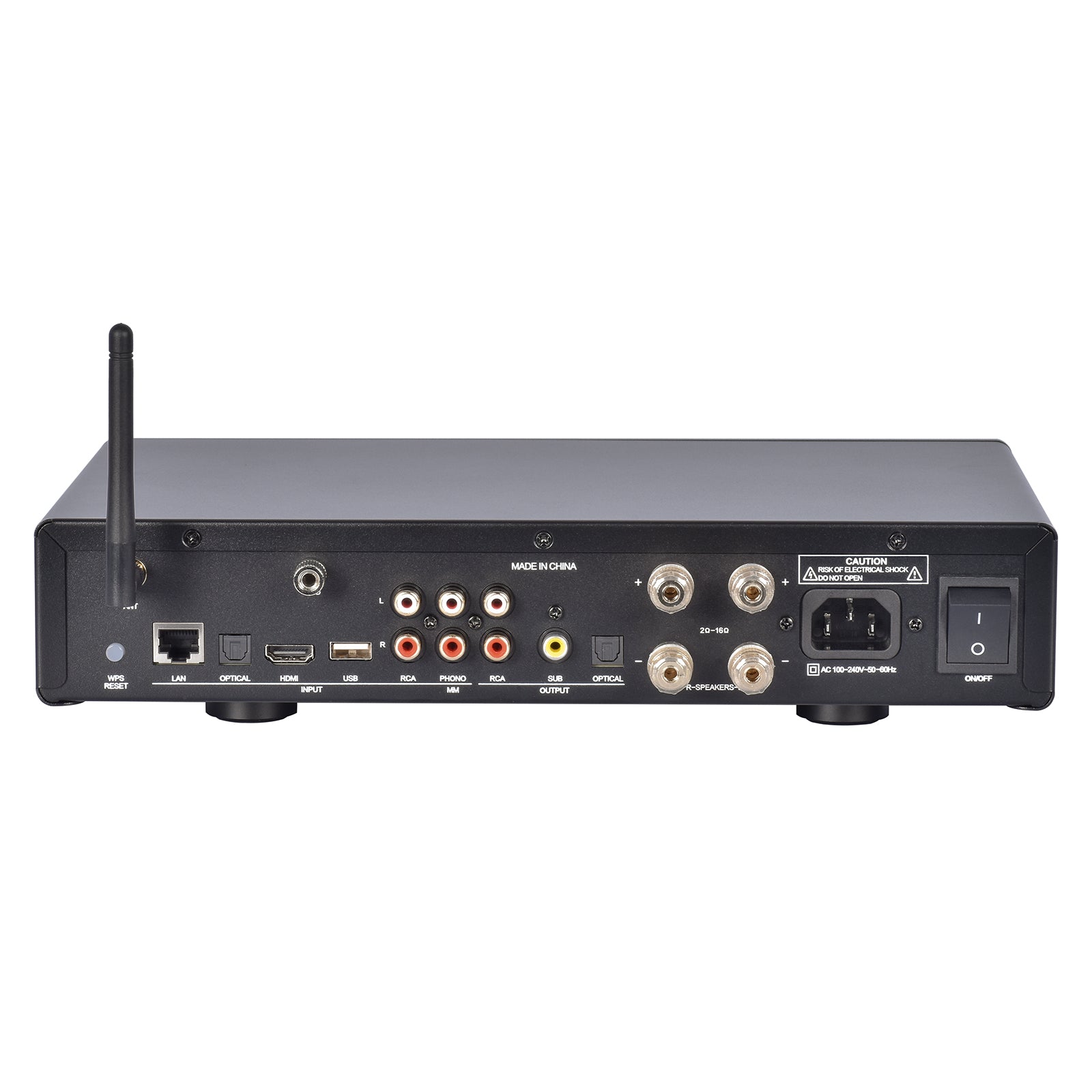 Klyrasound CL-300W Pro Power Amp, 550W Stereo, Hi-Fi 90dB SNR, Home Theater/Multi-Zone