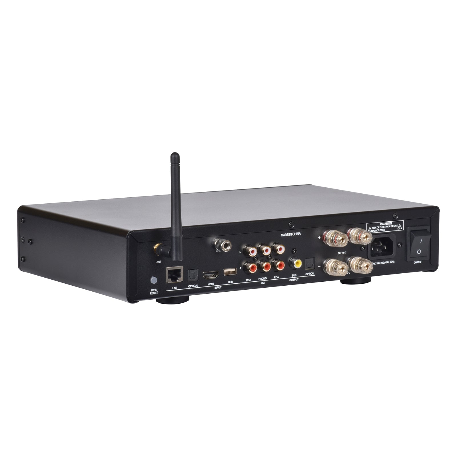 Klyrasound CL-300W Pro Power Amp, 550W Stereo, Hi-Fi 90dB SNR, Home Theater/Multi-Zone