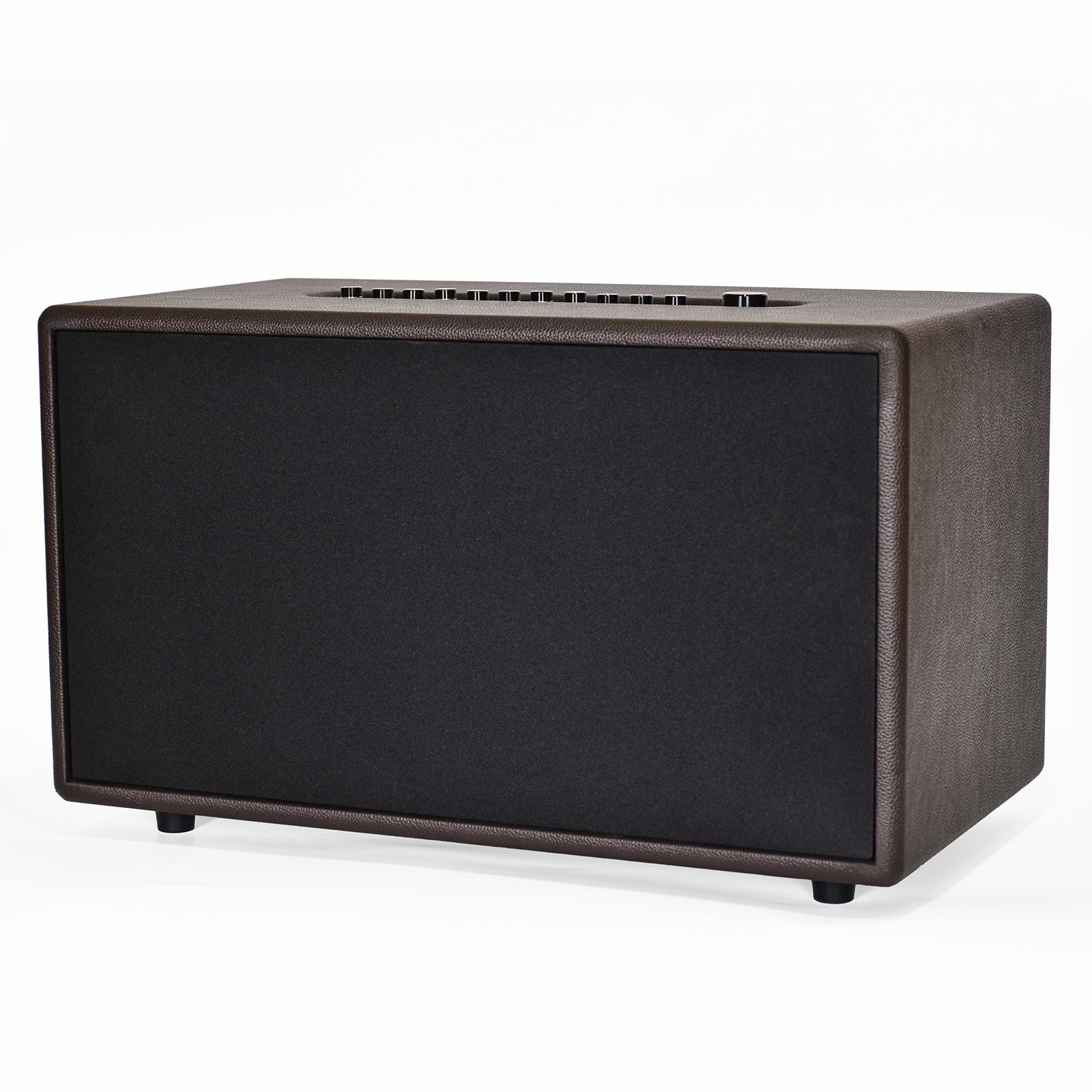 Klyrasound CS-6 HiFi Wireless Speaker, Multi-Room Karaoke Mic With Leather Design